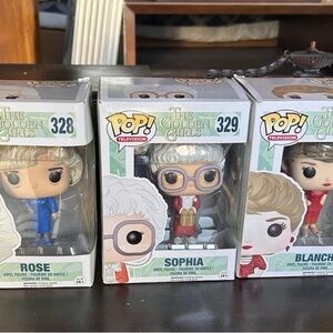 Funko Pop! Golden Girls Lot – Rose (#328), Sophia (#329), Blanche (#327)